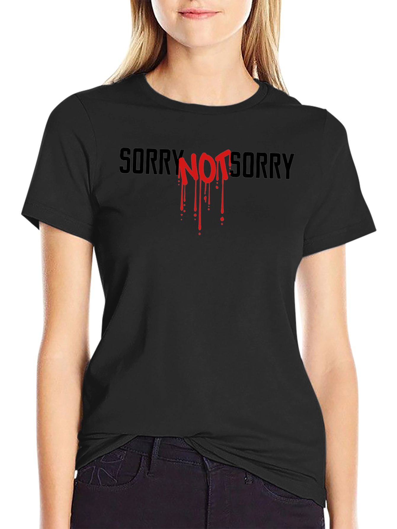 Edgy Sorry Not Sorry Graphic Tee