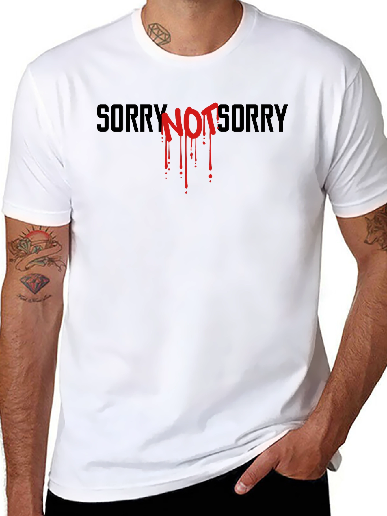Edgy Sorry Not Sorry Graphic Tee