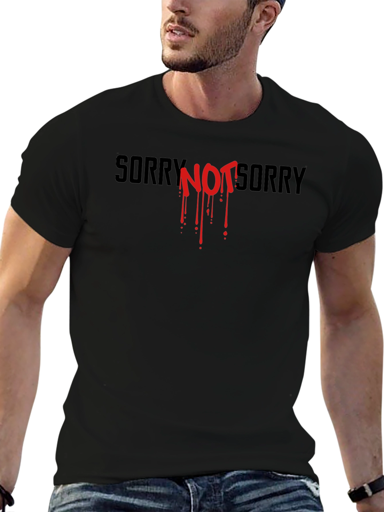Edgy Sorry Not Sorry Graphic Tee