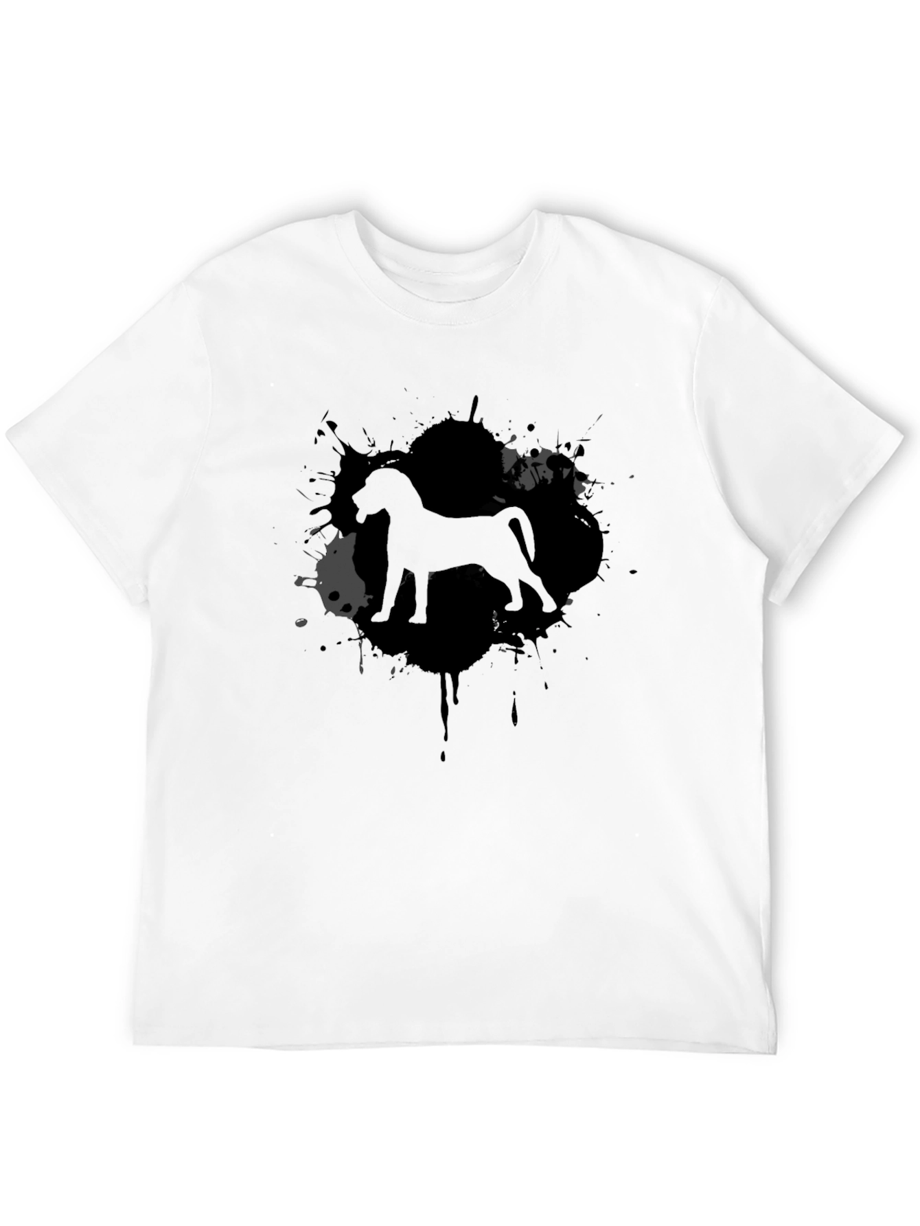 Dog Breed Silhouette Black T-Shirt