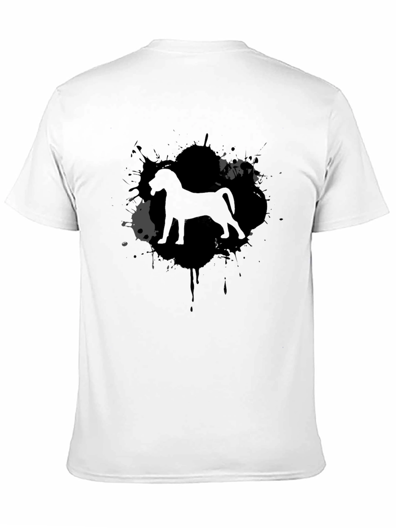 Dog Breed Silhouette Black T-Shirt