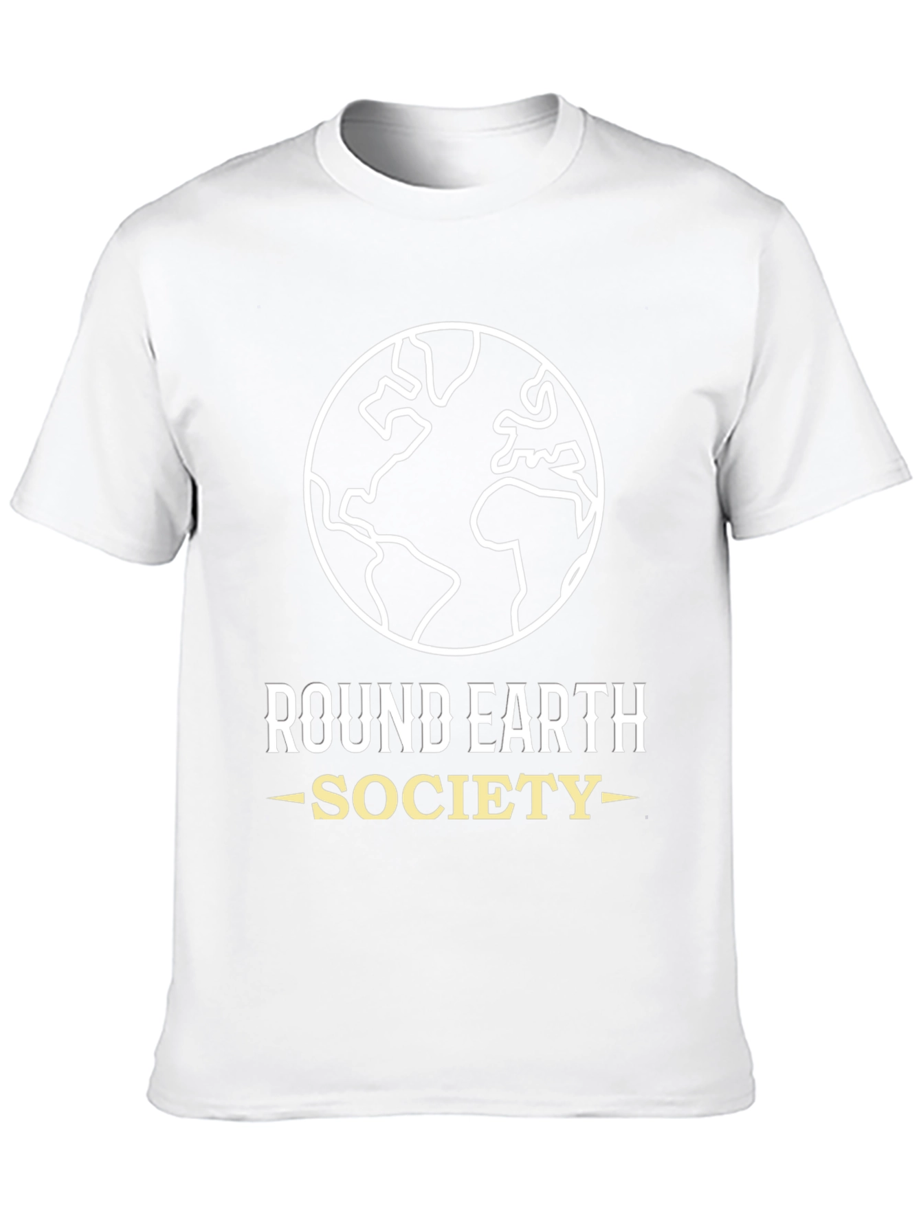 Round Earth Society Graphic Tee - Black Cotton T-Shirt