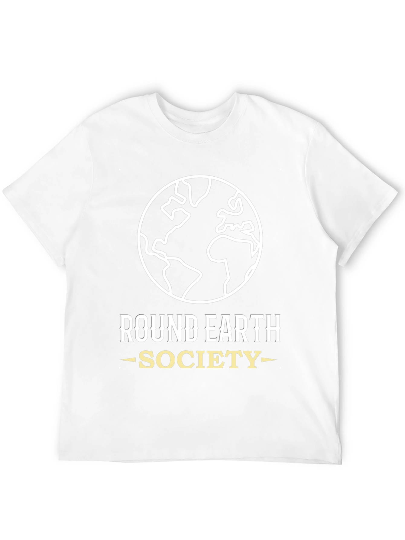 Round Earth Society Graphic Tee - Black Cotton T-Shirt