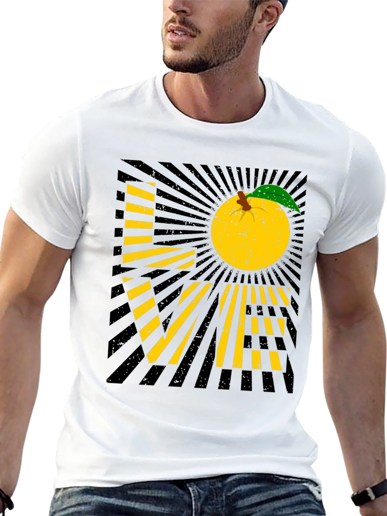 Peach Love Graphic T-Shirt - Stylish Fruit Tee