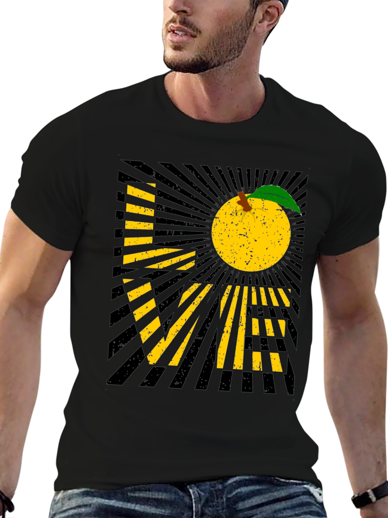 Peach Love Graphic T-Shirt - Stylish Fruit Tee