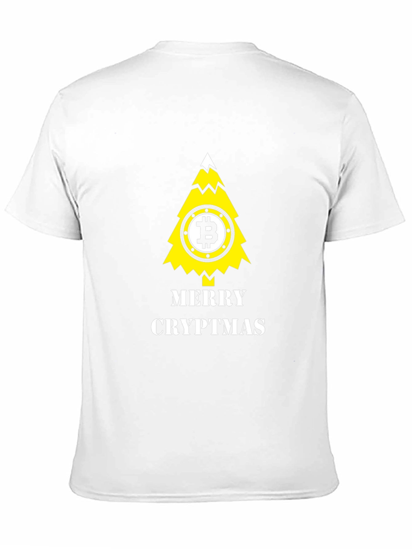 Merry Cryptmas Bitcoin Tree Black T-Shirt
