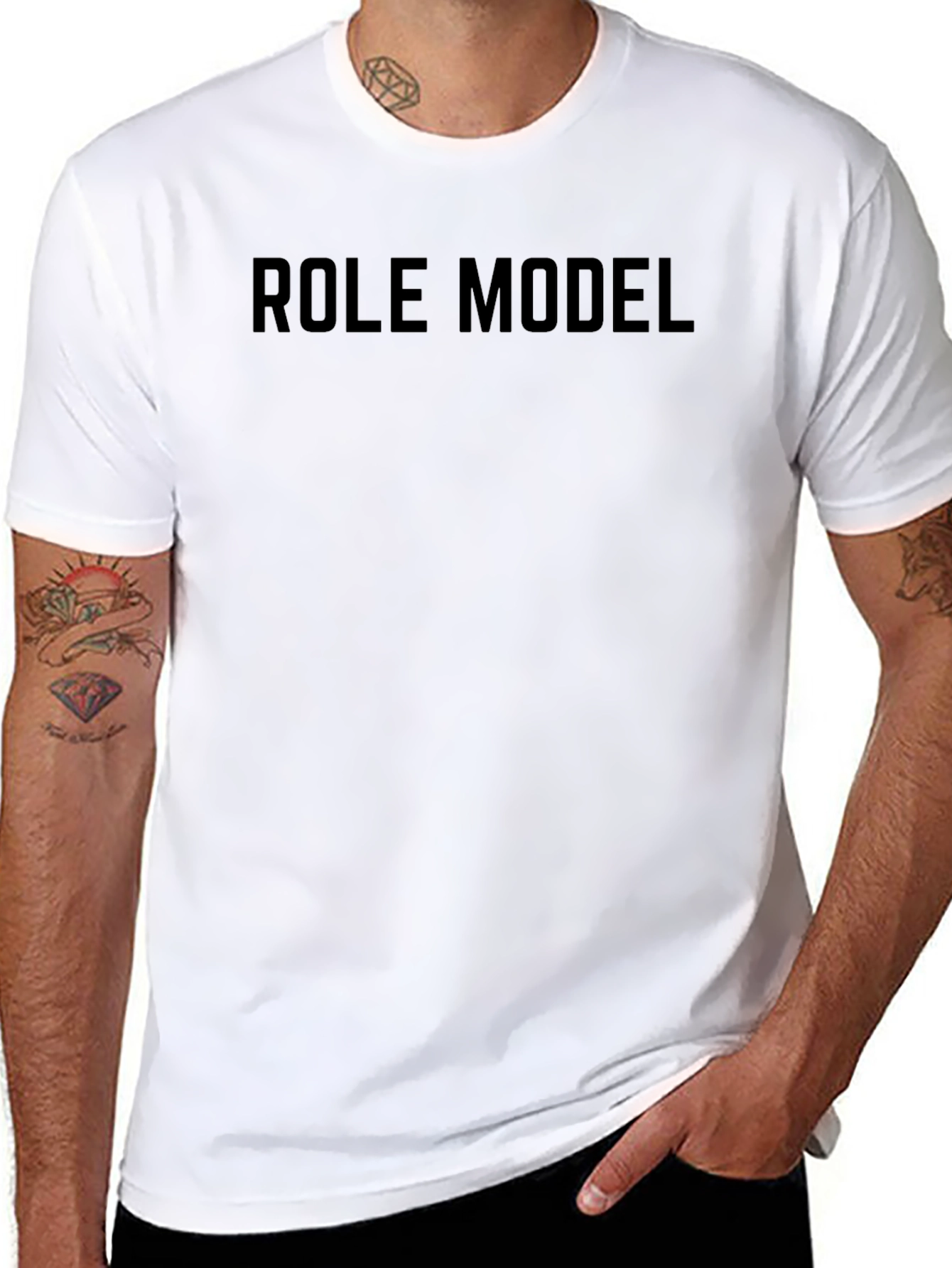 Role Model Black Crew Neck T-Shirt
