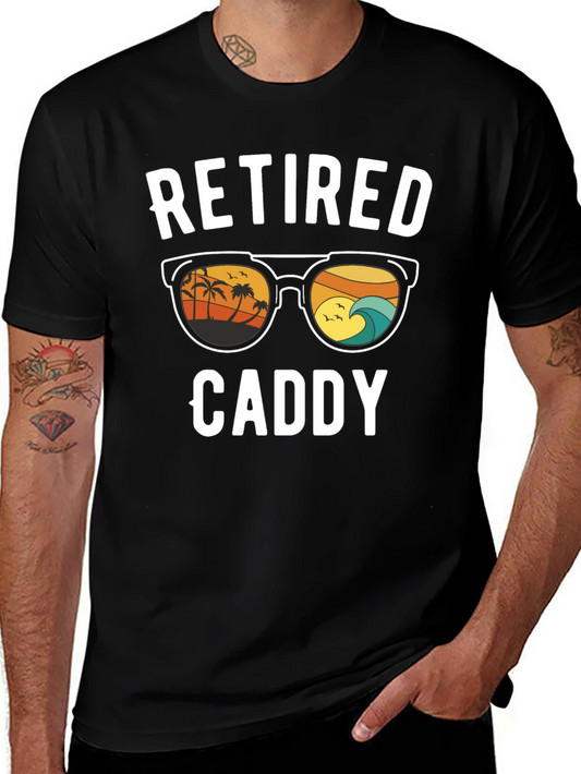 Retired Caddy T-Shirt - Beach Scene Sunglasses