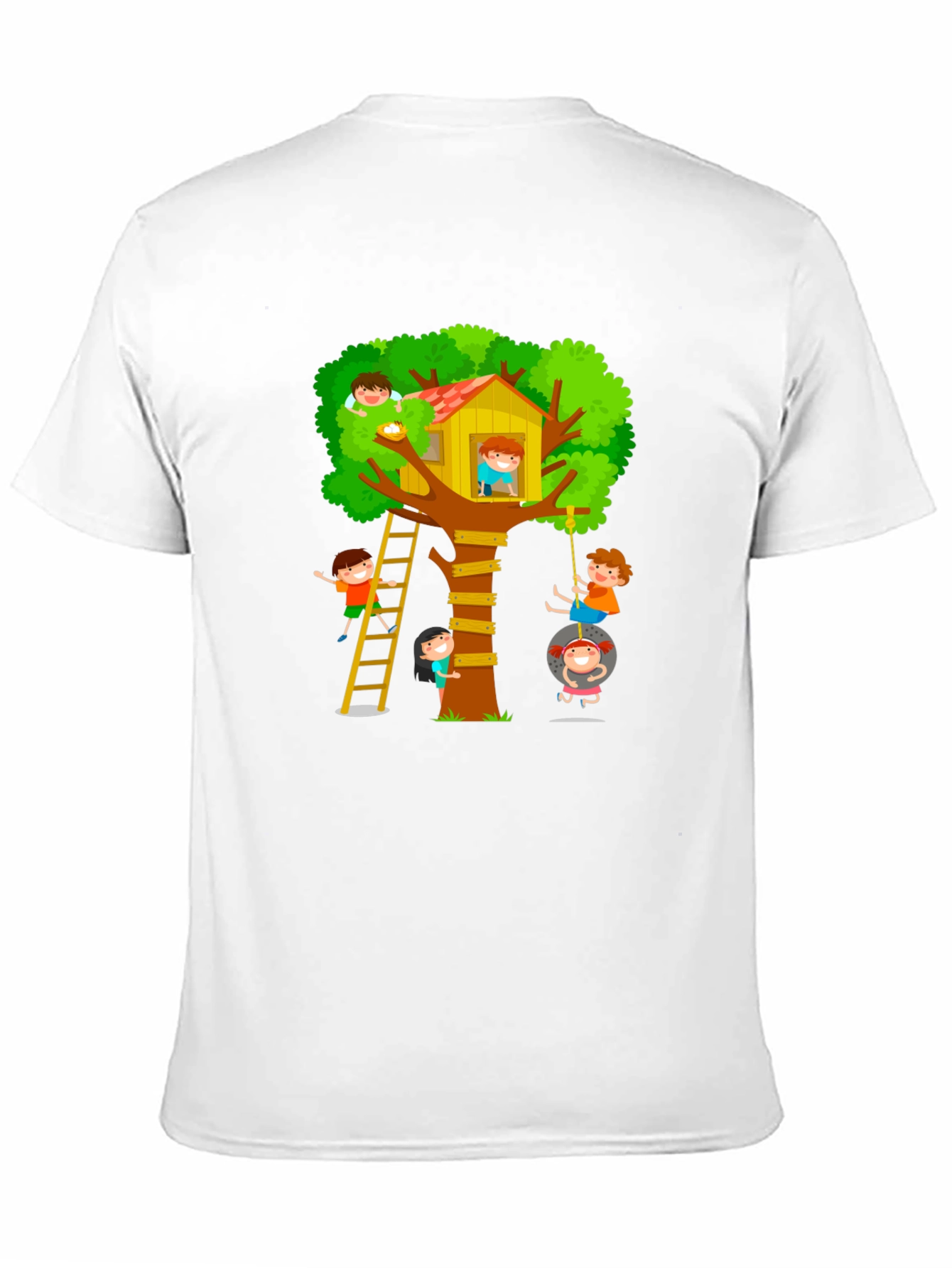 Fun Treehouse Kids Graphic Black T-Shirt
