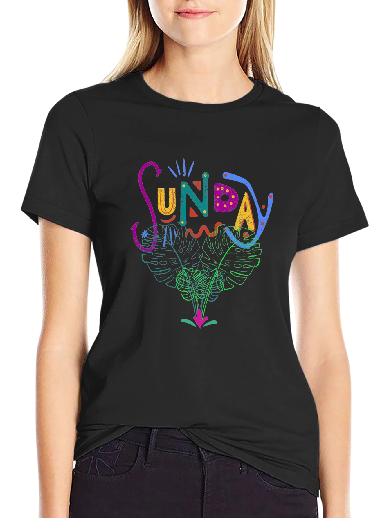 Sunday Graphic Print T-Shirt - Casual Stylish