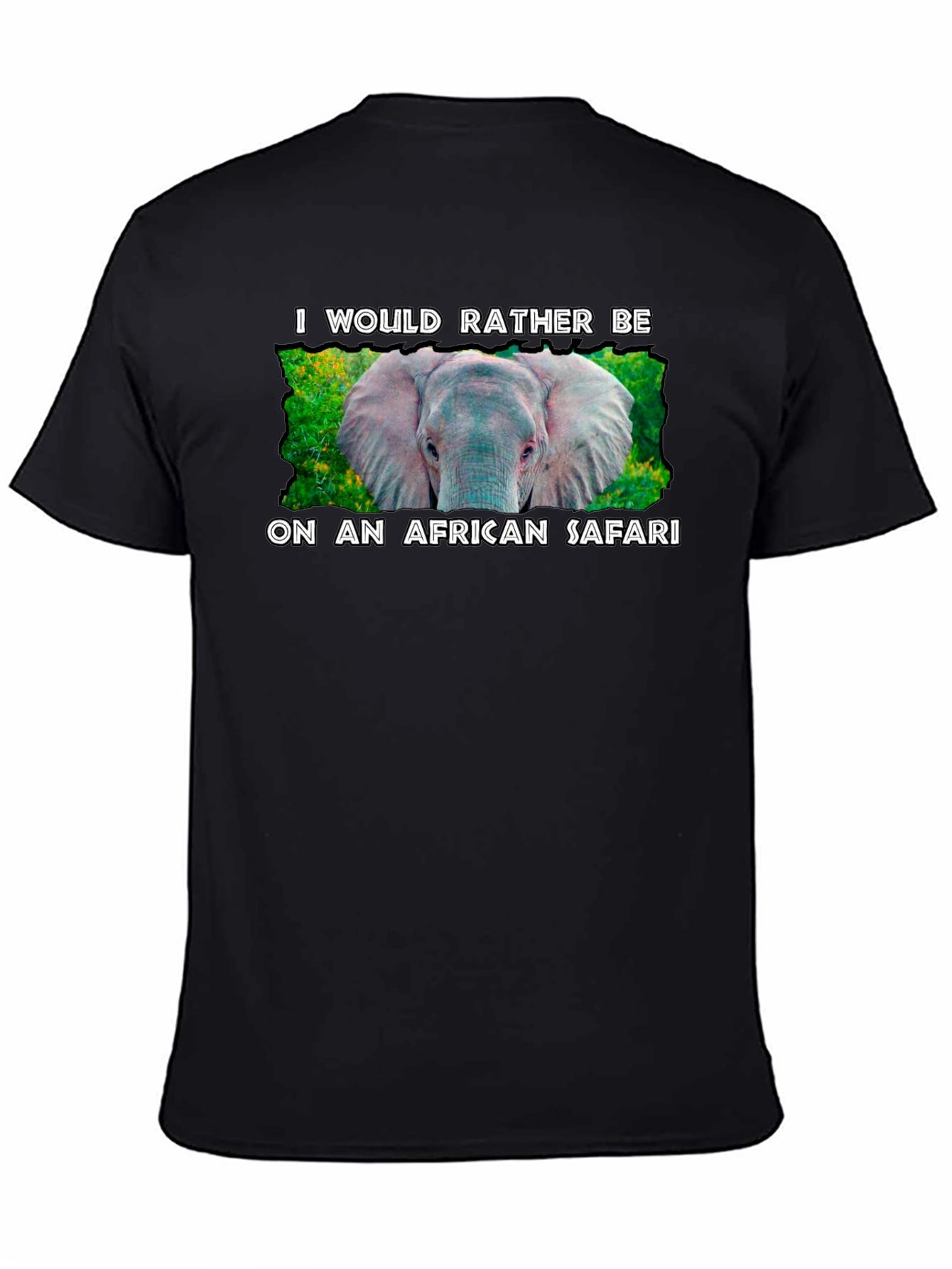 African Safari Elephant Graphic Tee