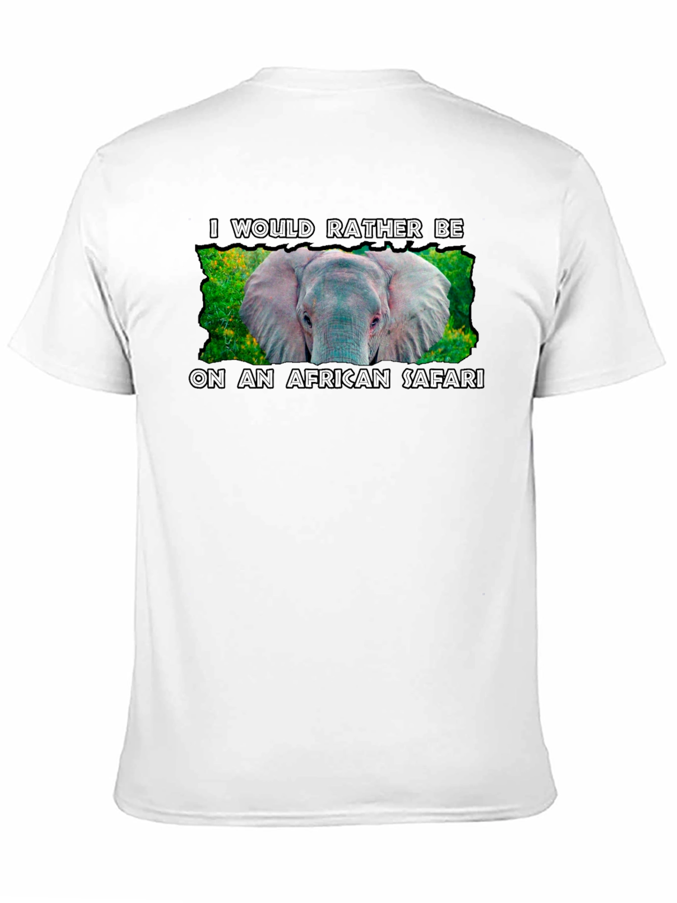 African Safari Elephant Graphic Tee