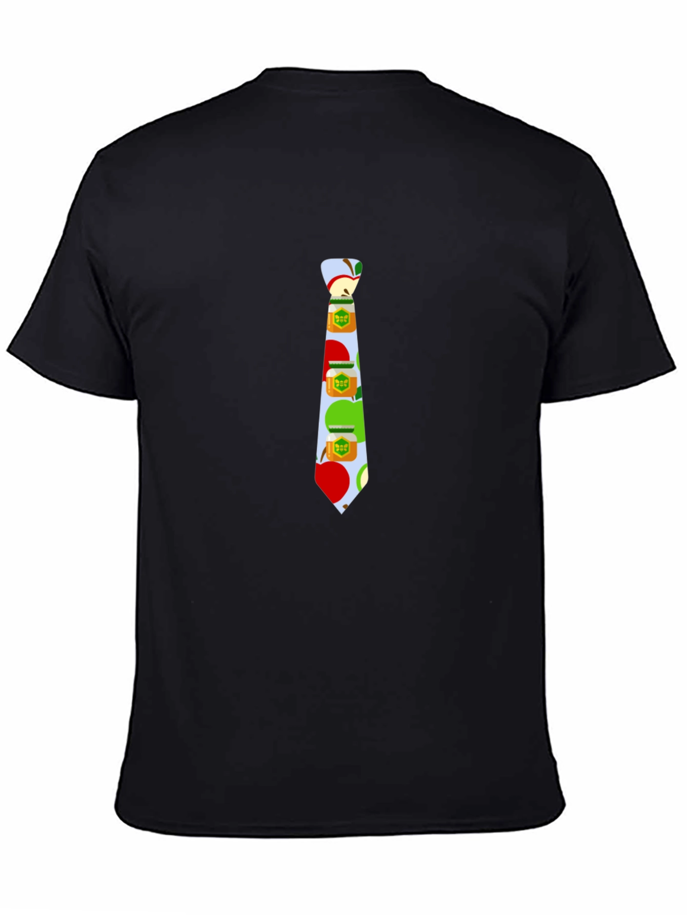 Novelty Apple Tie Graphic T-Shirt