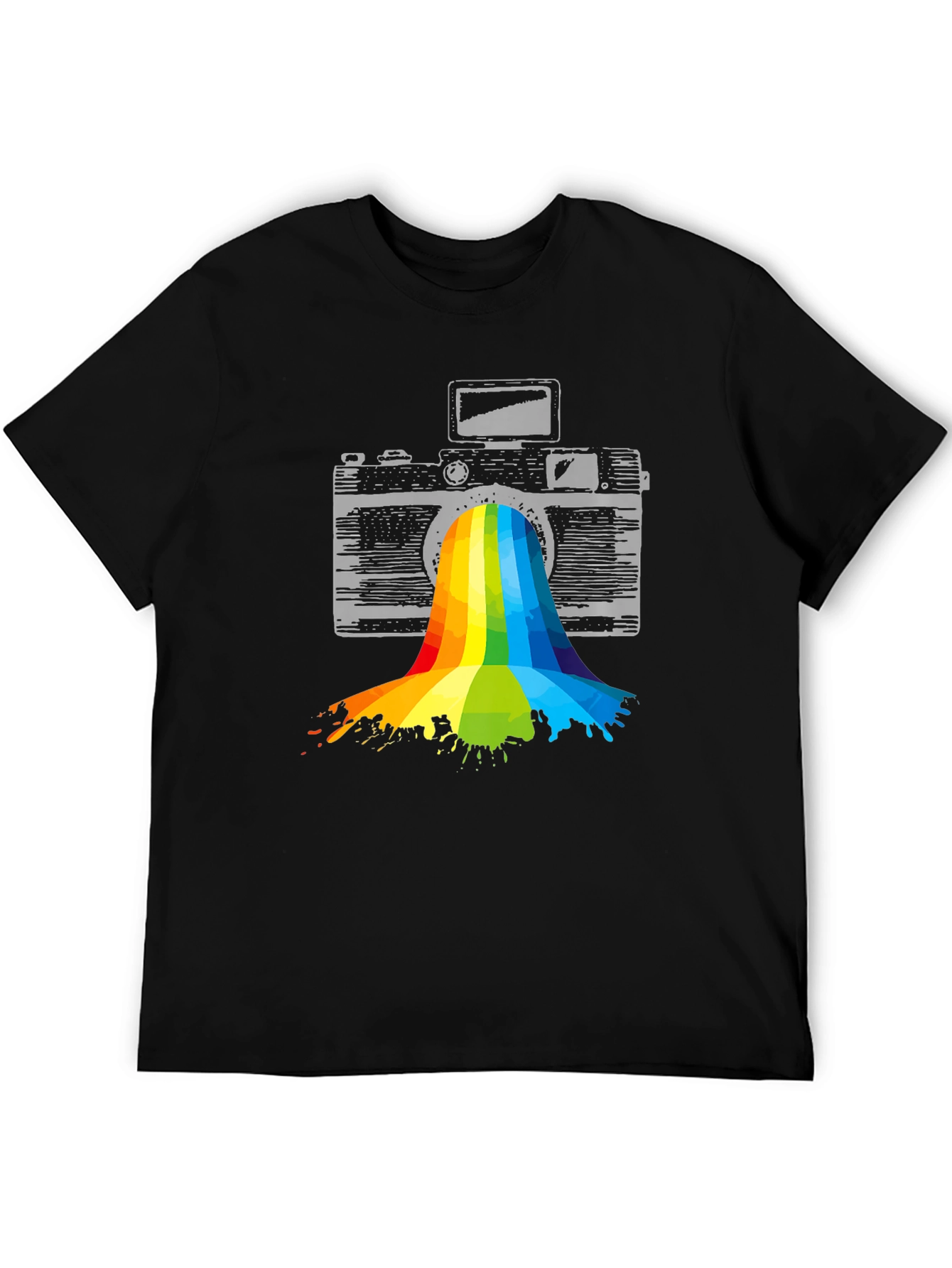 Retro Camera Rainbow T-Shirt