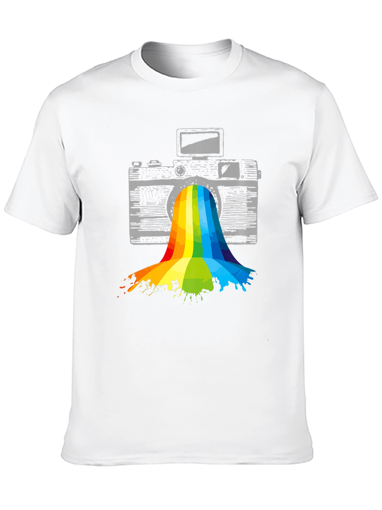Retro Camera Rainbow T-Shirt