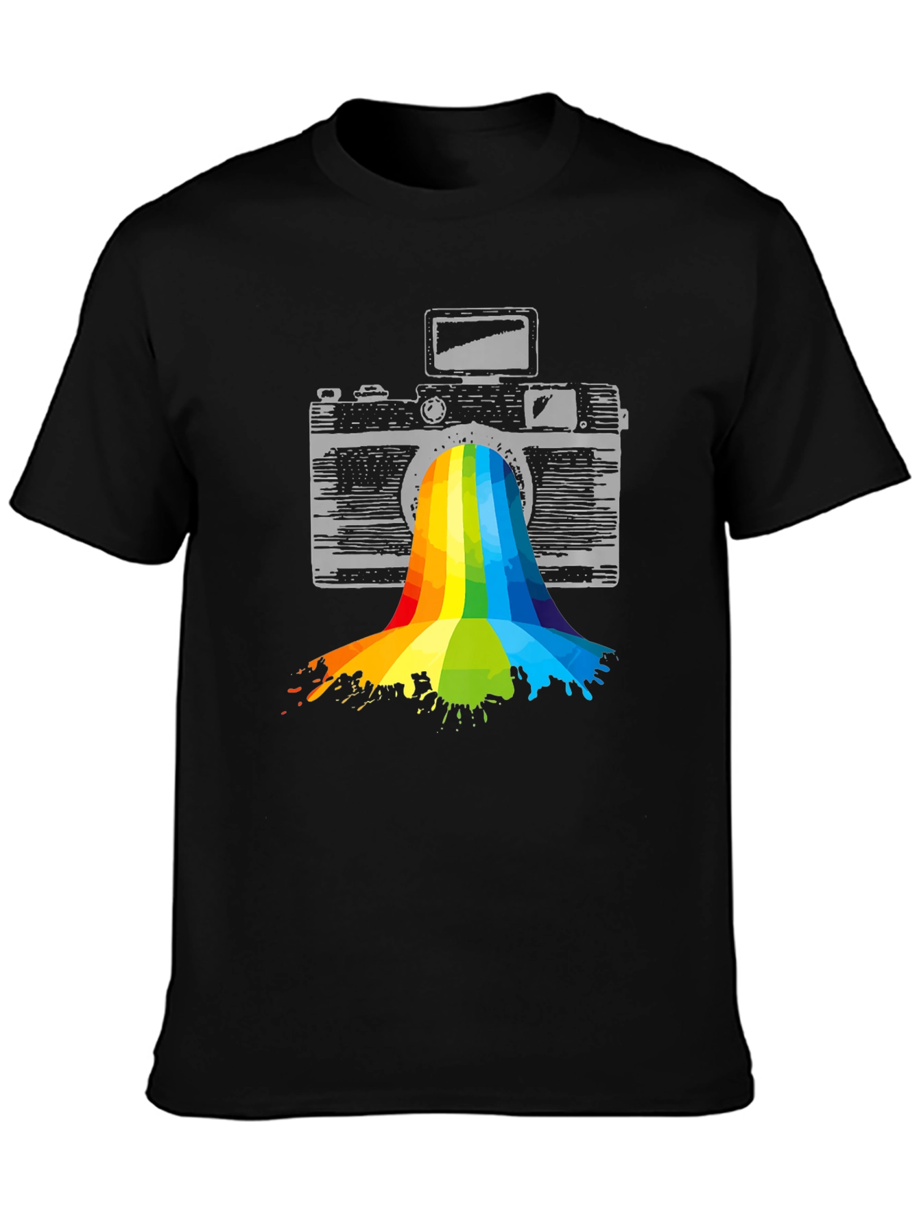Retro Camera Rainbow T-Shirt