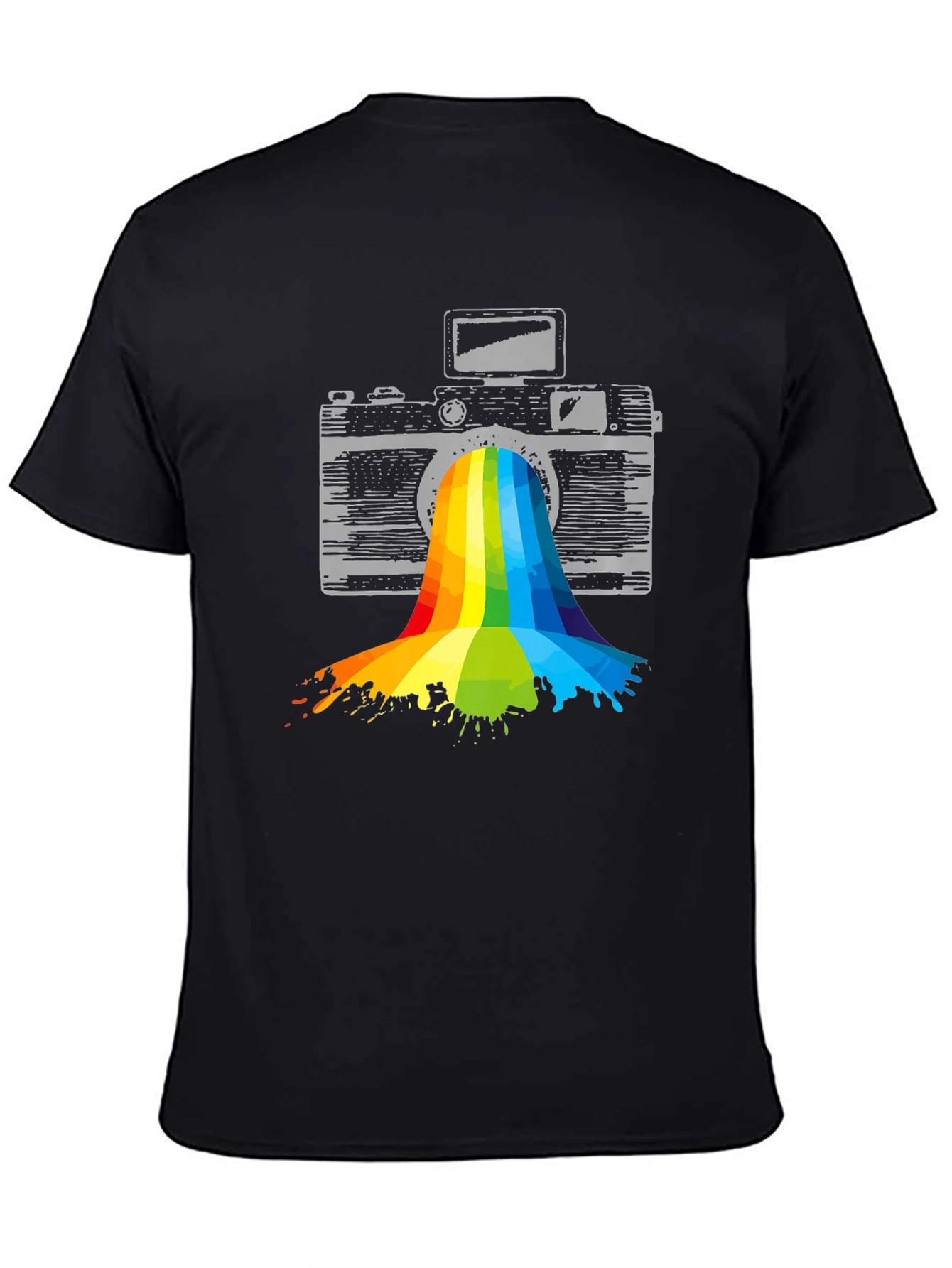 Retro Camera Rainbow T-Shirt