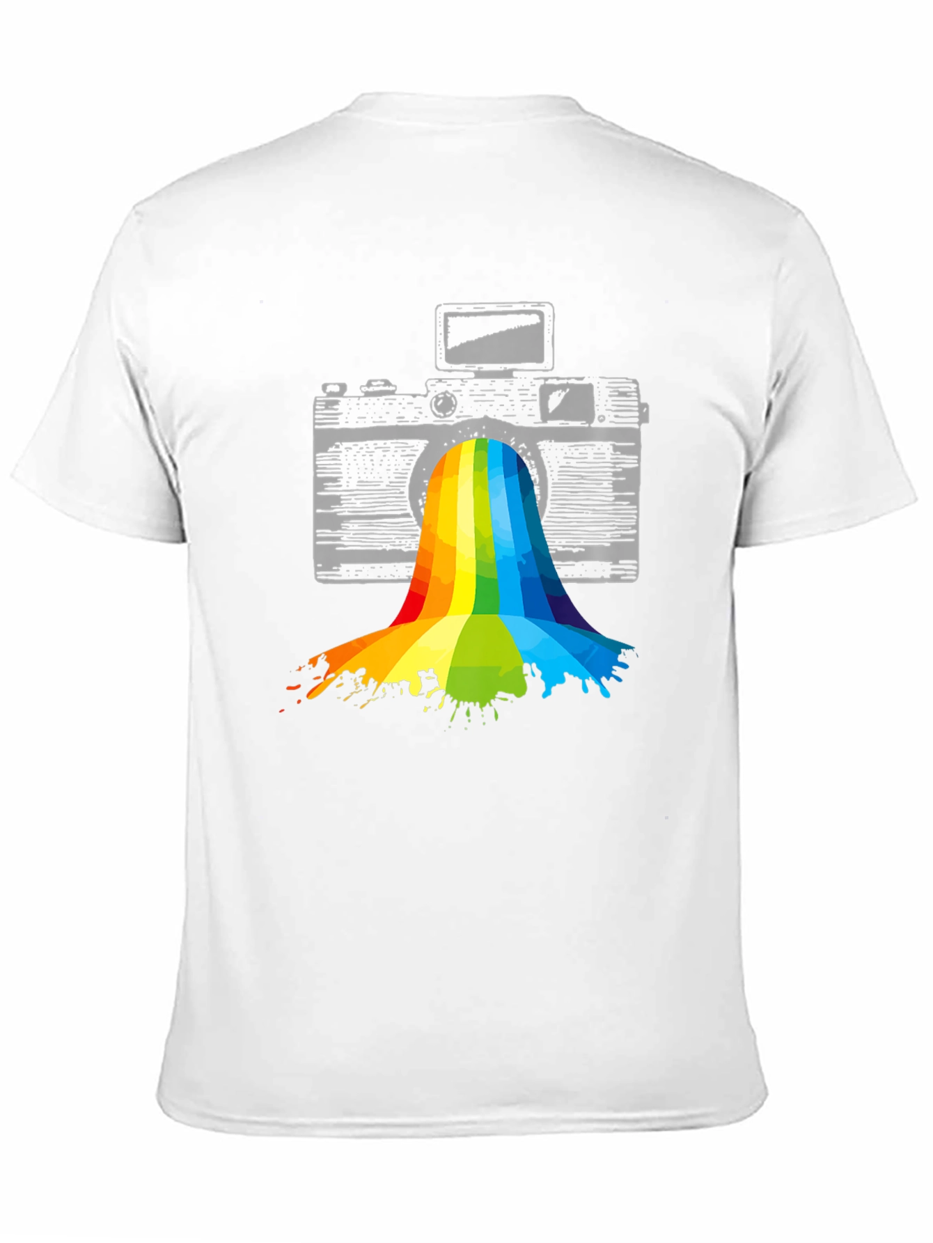 Retro Camera Rainbow T-Shirt