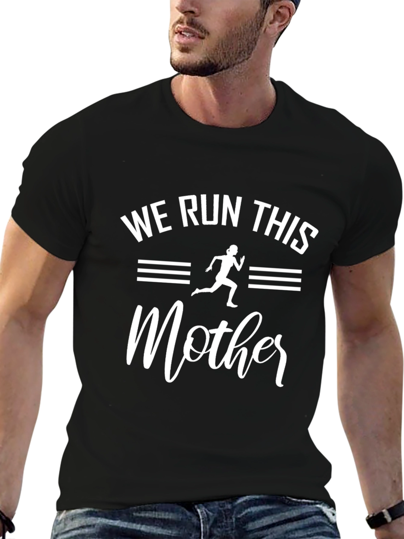 We Run This Mother Black Graphic T-Shirt