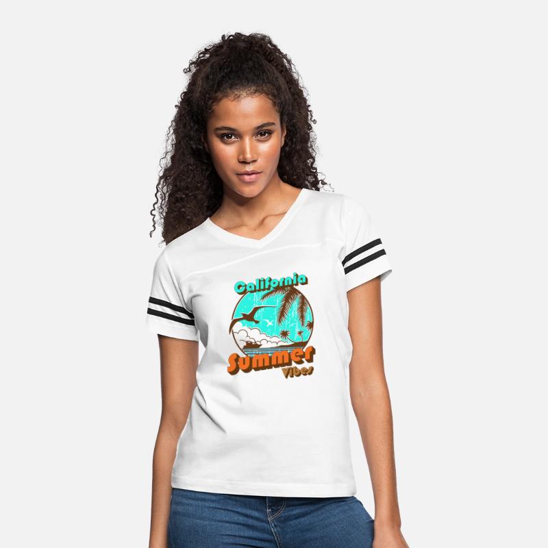 California Summer Vibes Beach Seagull Palm Tree