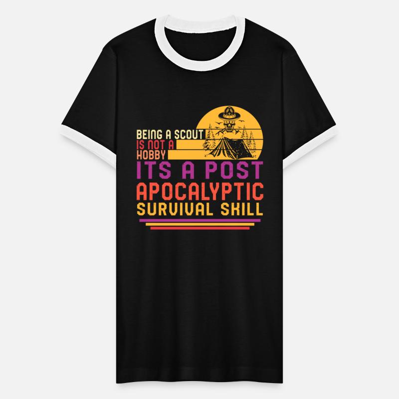 Camping Shirt, Being A Scout Is Not A Hobby Skull