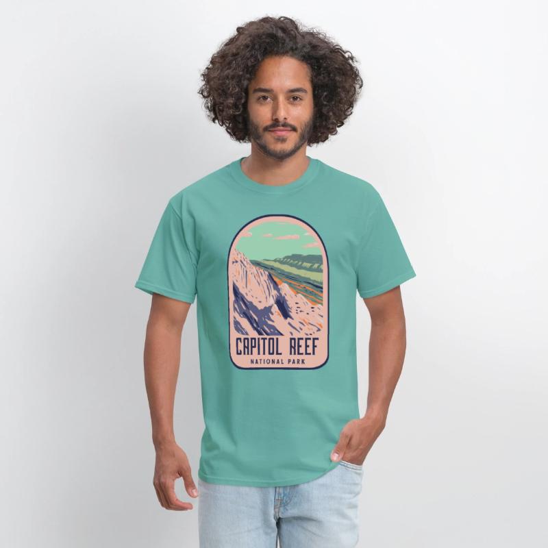 capitol reef national park retro design