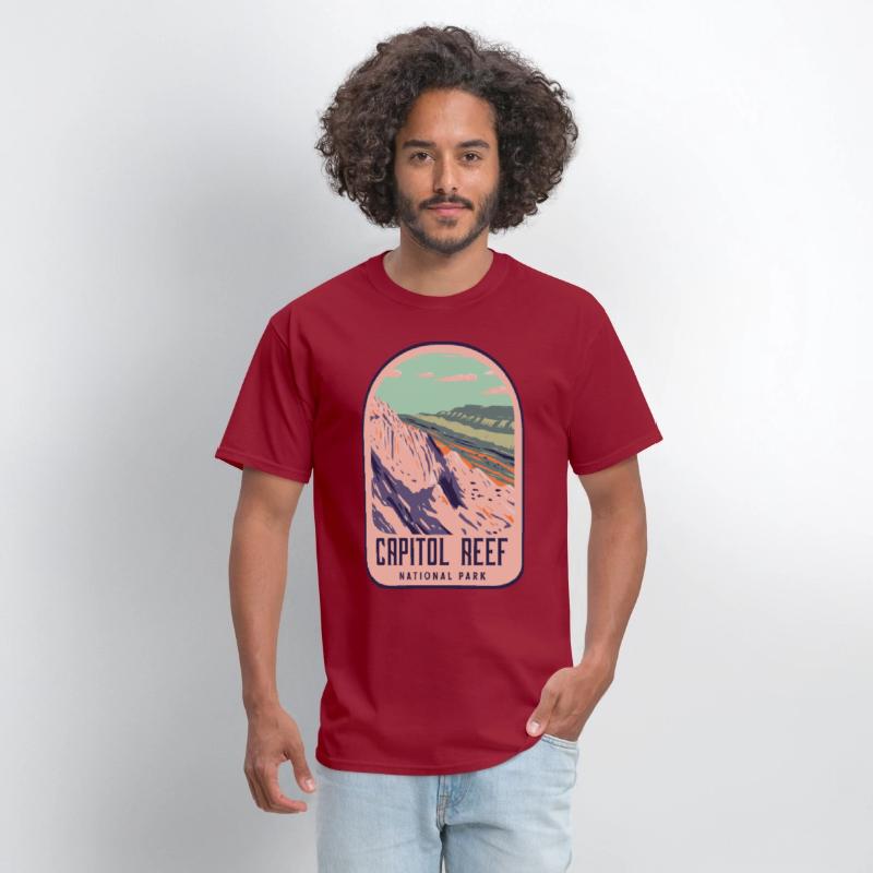 capitol reef national park retro design