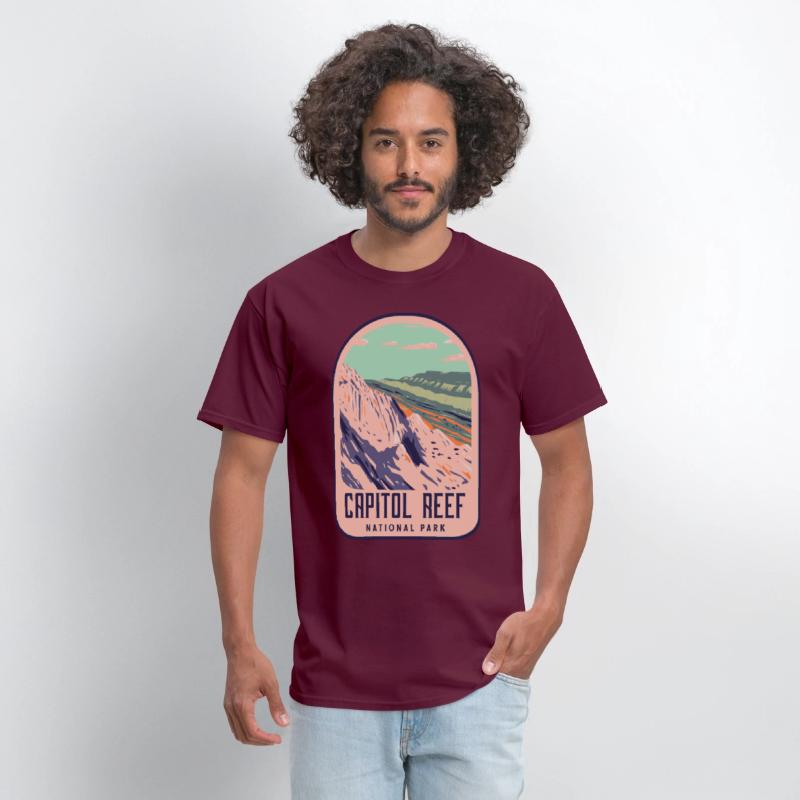 capitol reef national park retro design