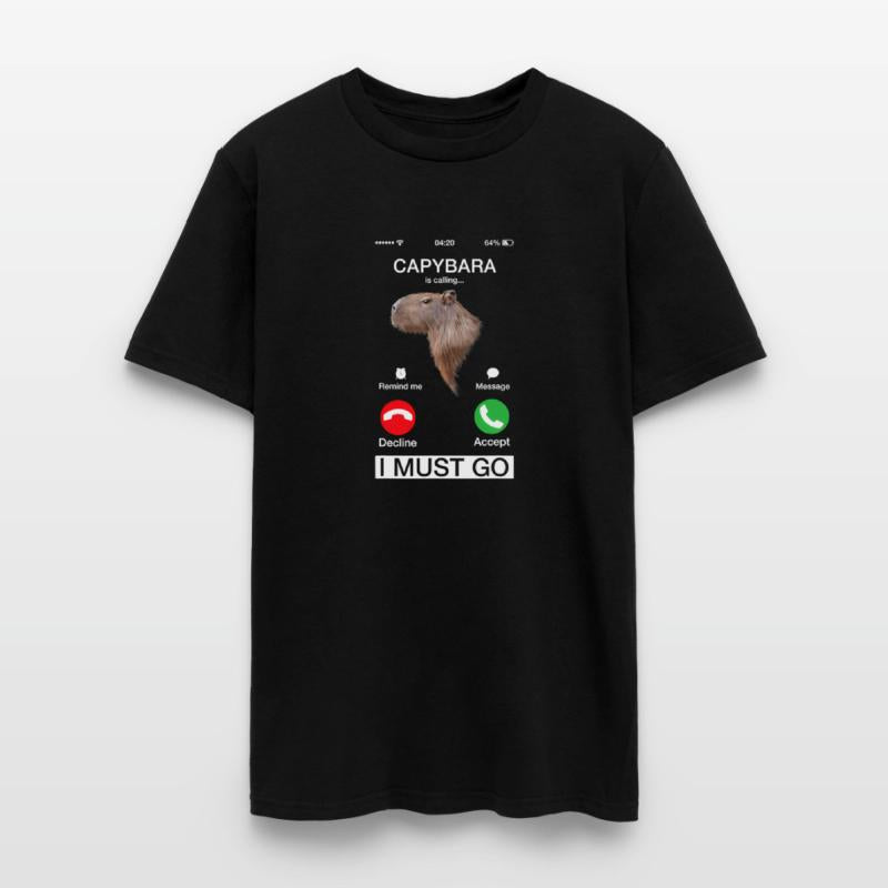 Capybara Is Calling Capibara Rodent Animal Humor