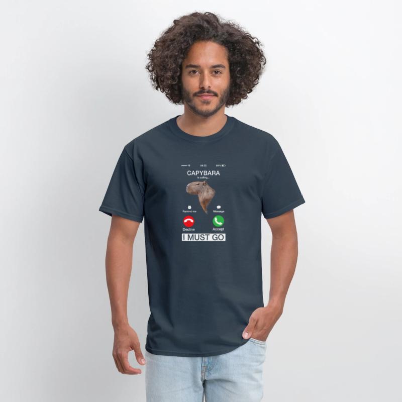 Capybara Is Calling Capibara Rodent Animal Humor