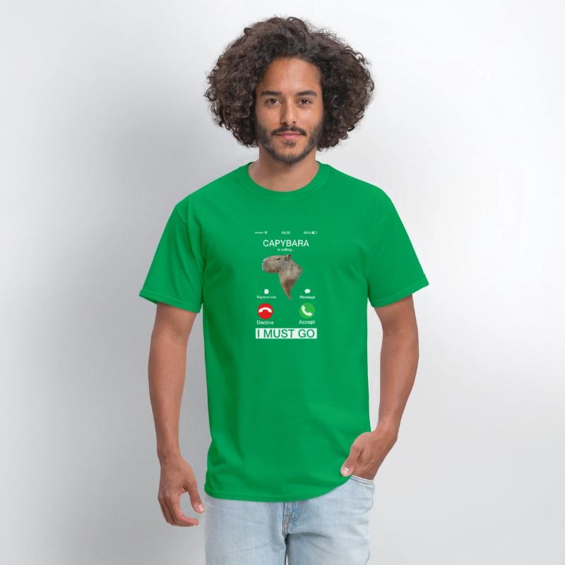 Capybara Is Calling Capibara Rodent Animal Humor