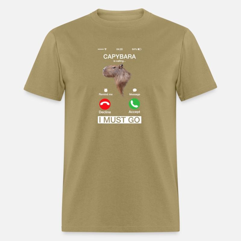 Capybara Is Calling Capibara Rodent Animal Humor