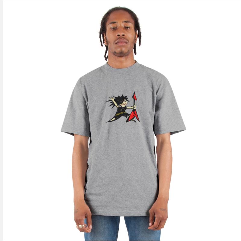 Cartoon Rocker Guy Electric Guitar Metal