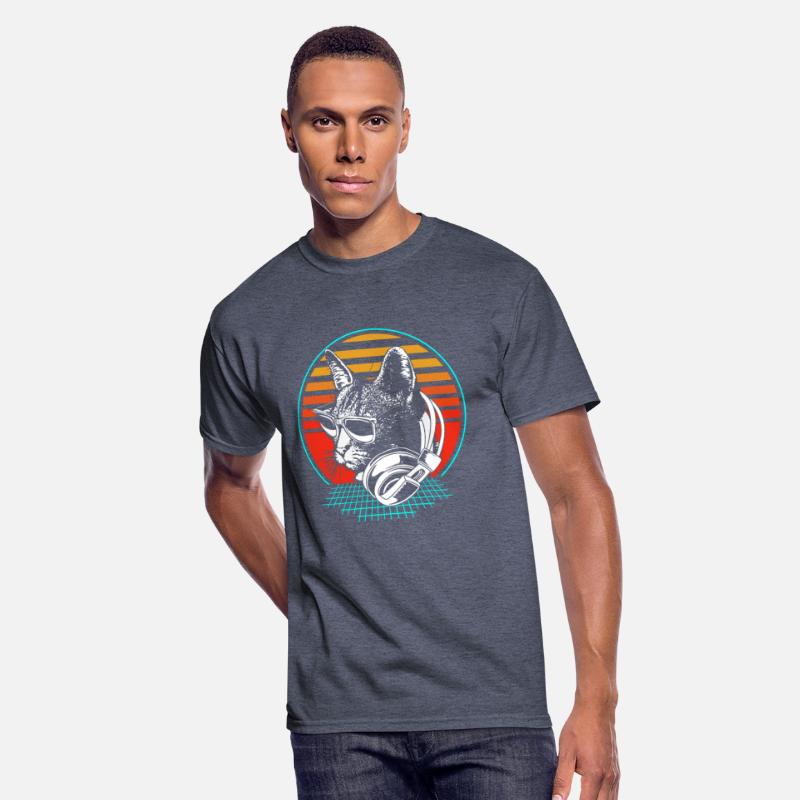 Cat Dj Techno House Edm Retro Rave Cat