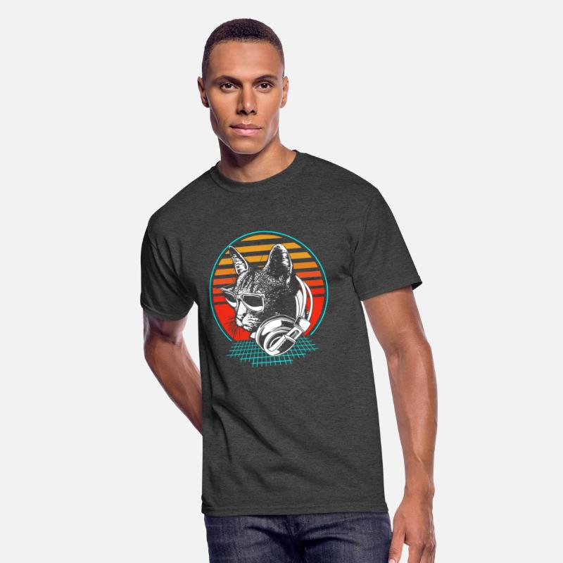 Cat Dj Techno House Edm Retro Rave Cat