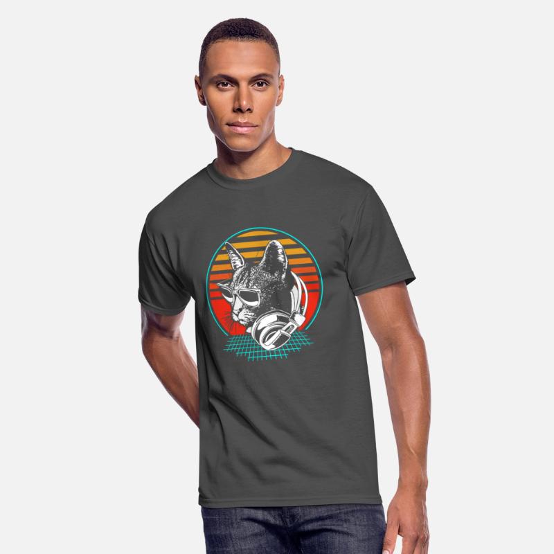 Cat Dj Techno House Edm Retro Rave Cat
