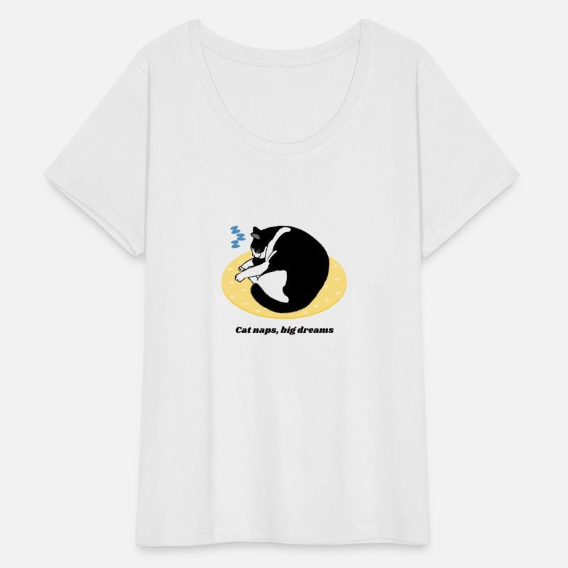 Cat naps, big dreams - shirt for cat lovers