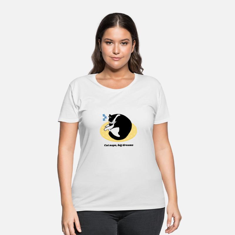 Cat naps, big dreams - shirt for cat lovers