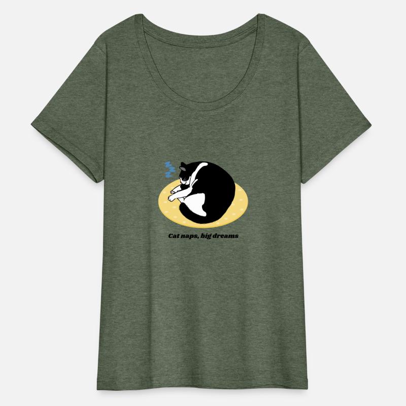 Cat naps, big dreams - shirt for cat lovers