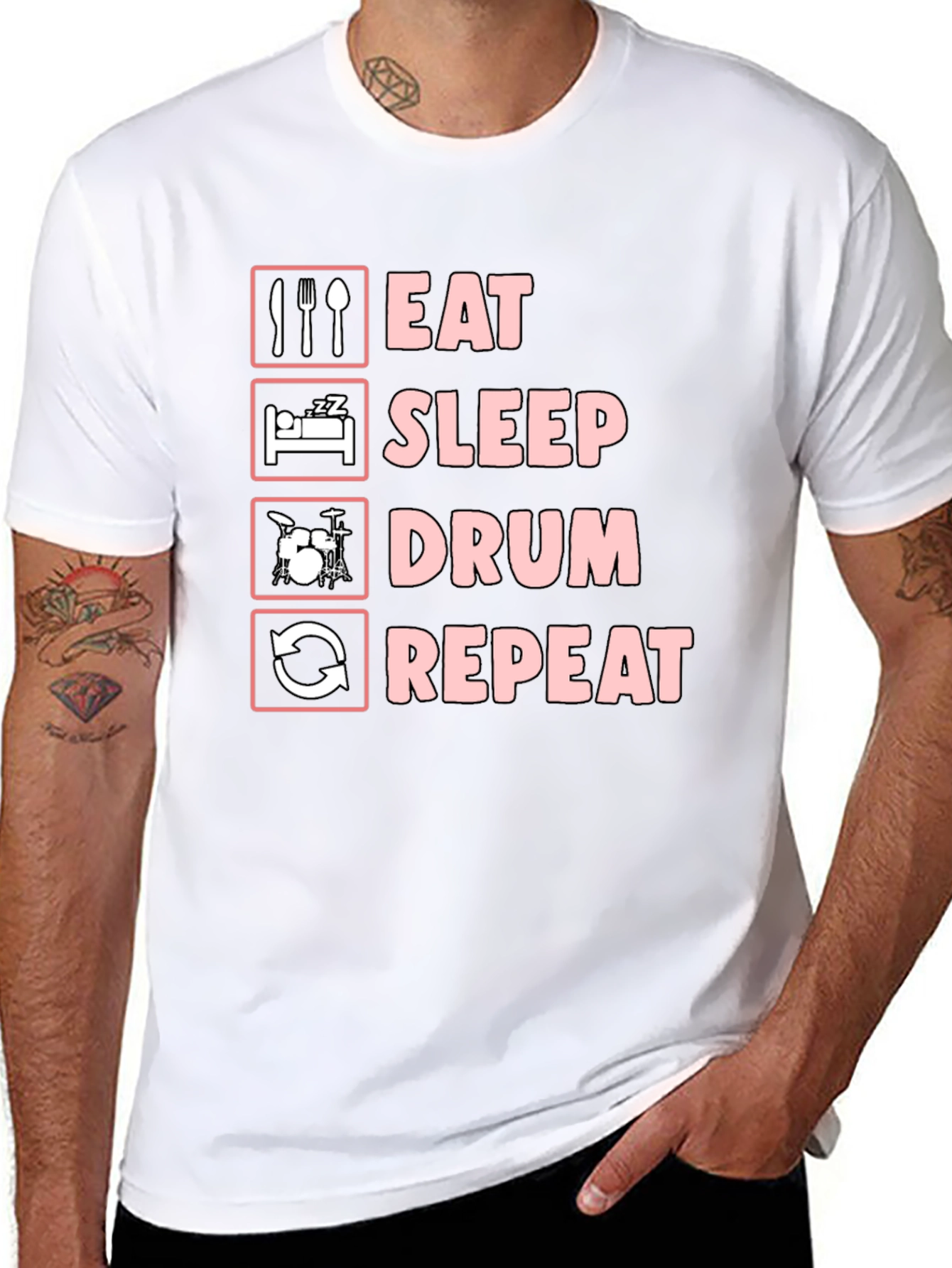Eat Sleep Drum Repeat T-Shirt