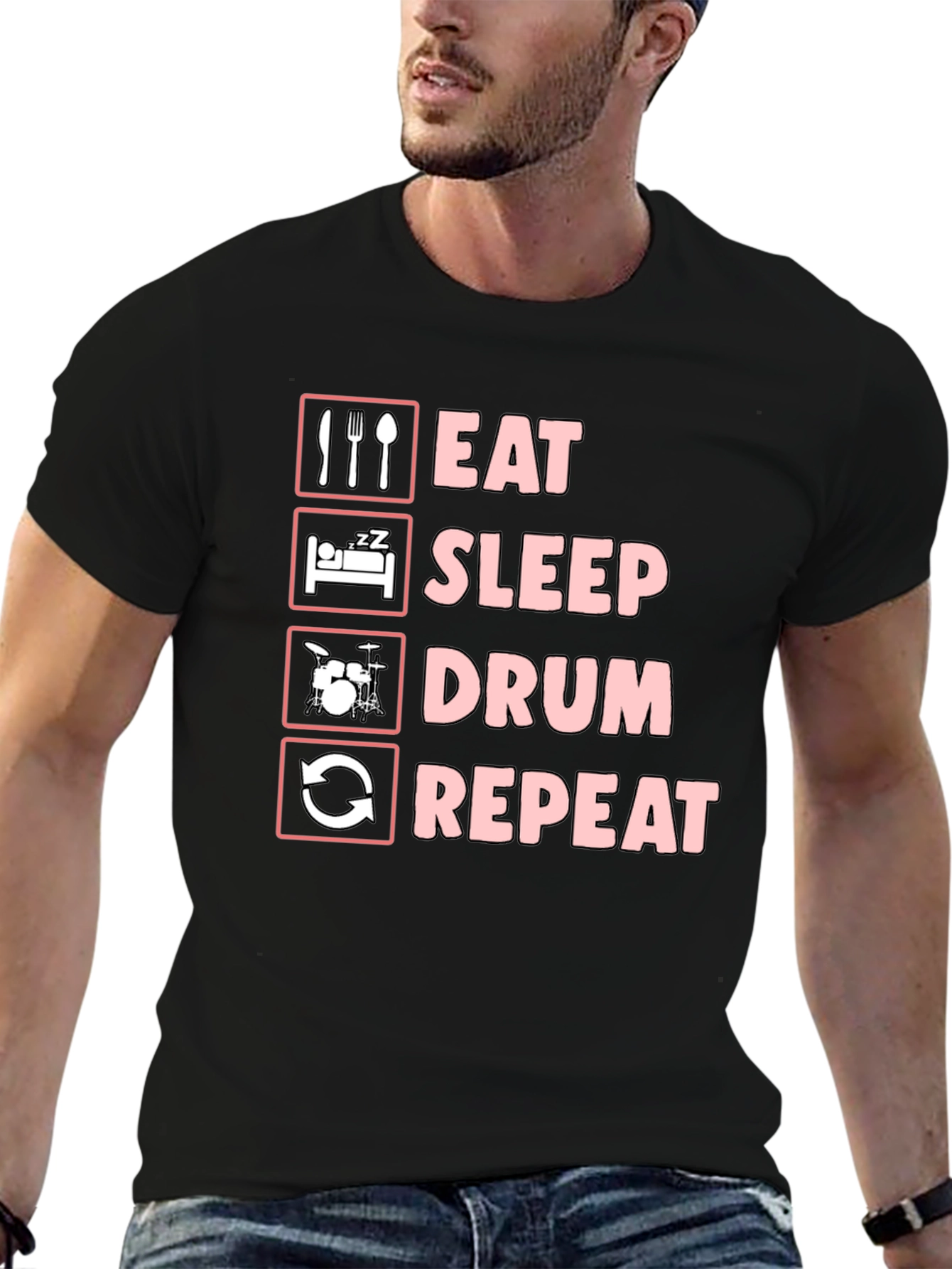 Eat Sleep Drum Repeat T-Shirt