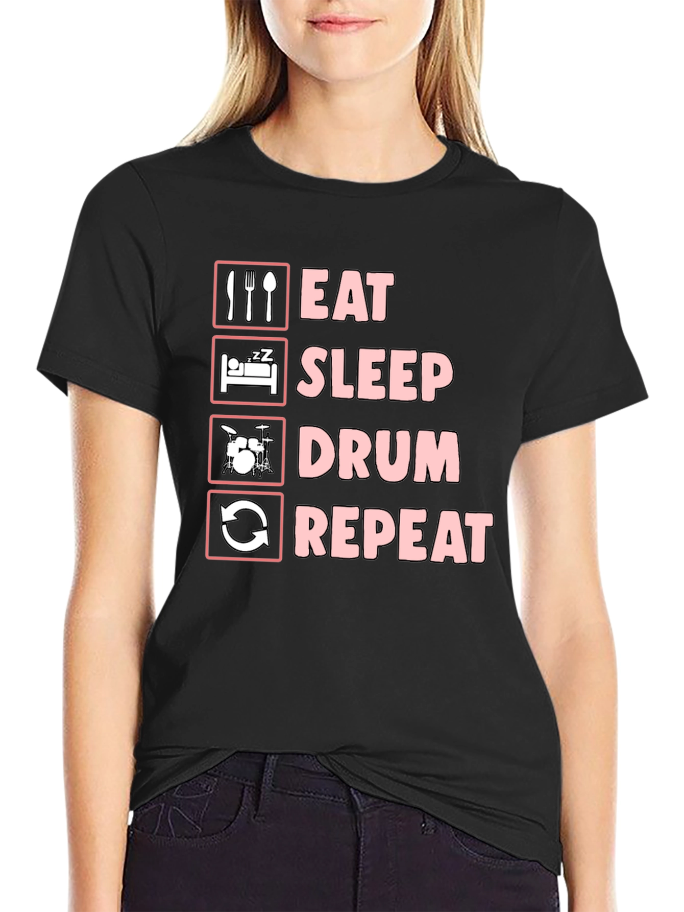 Eat Sleep Drum Repeat T-Shirt