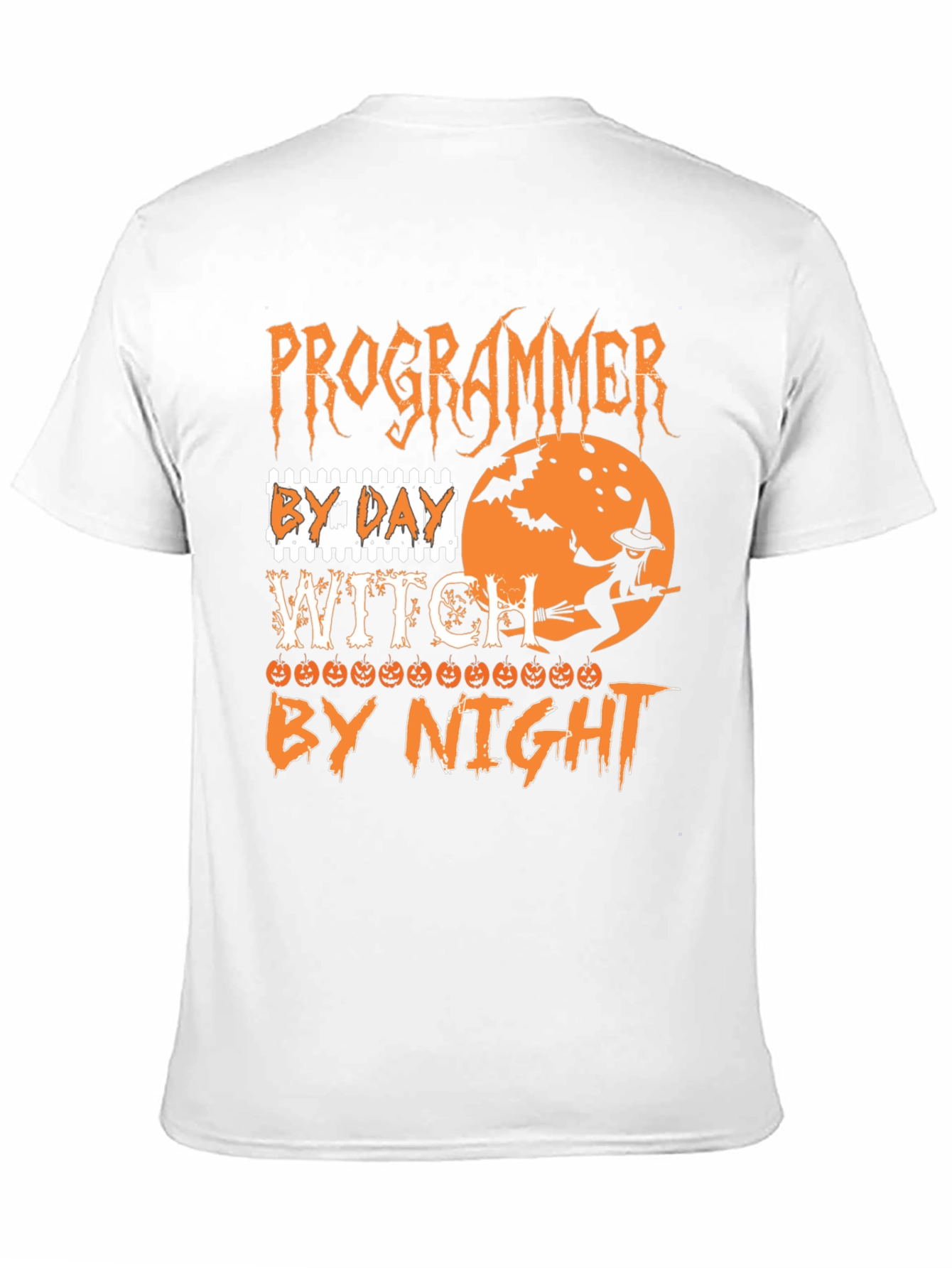 Programmer by Day Witch by Night Halloween T-Shirt