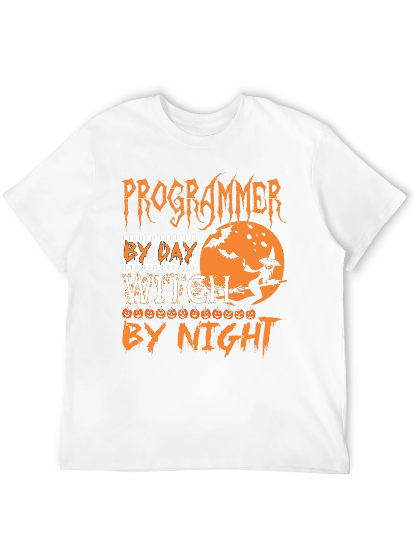 Programmer by Day Witch by Night Halloween T-Shirt