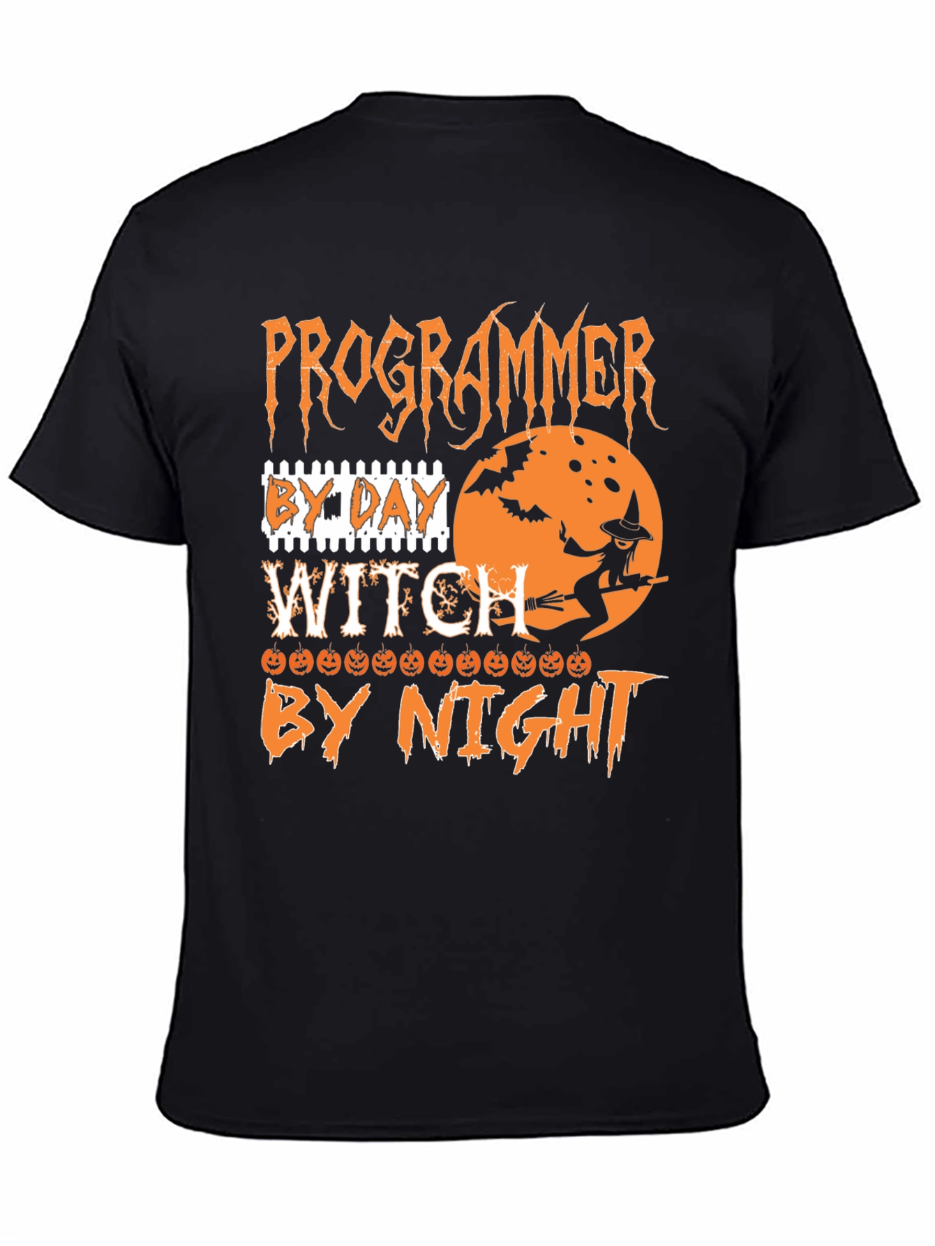 Programmer by Day Witch by Night Halloween T-Shirt