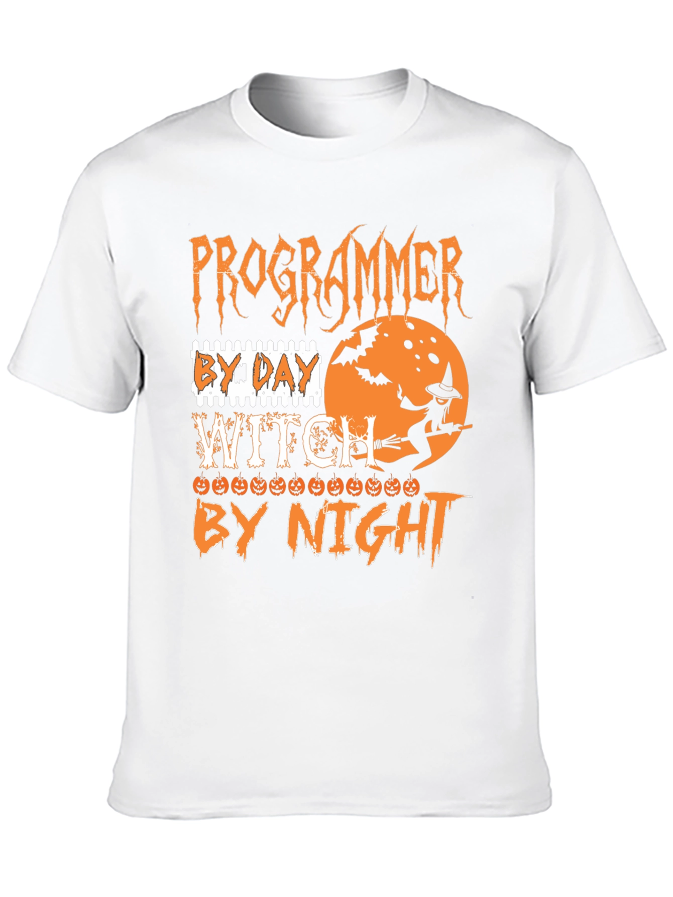 Programmer by Day Witch by Night Halloween T-Shirt
