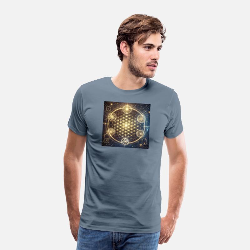 Celestial Harmony: The Golden Flower of Life