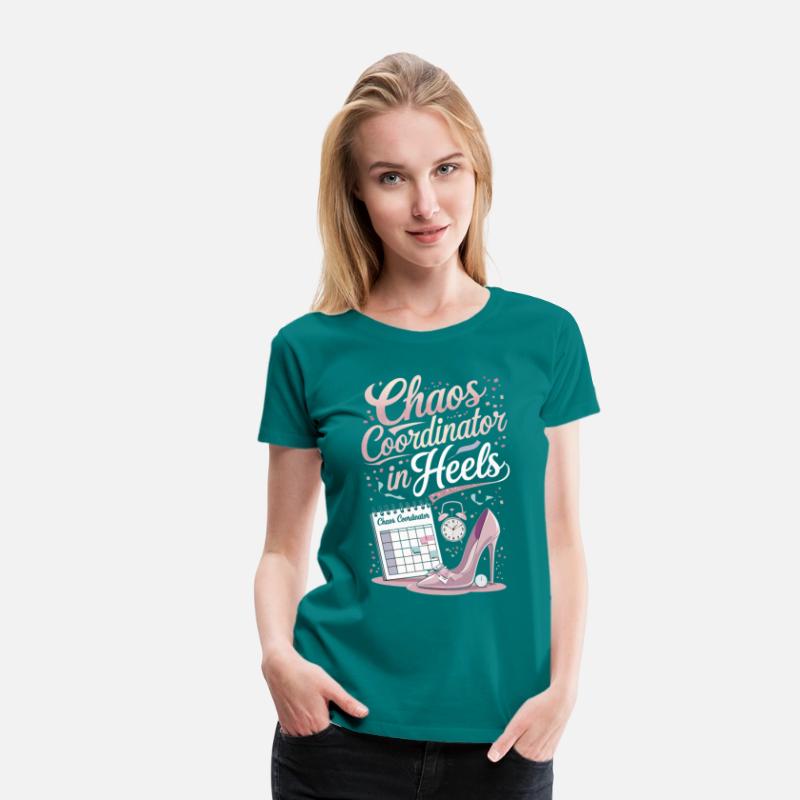 Chaos Coordinator in Heels – Event Planner T-Shirt