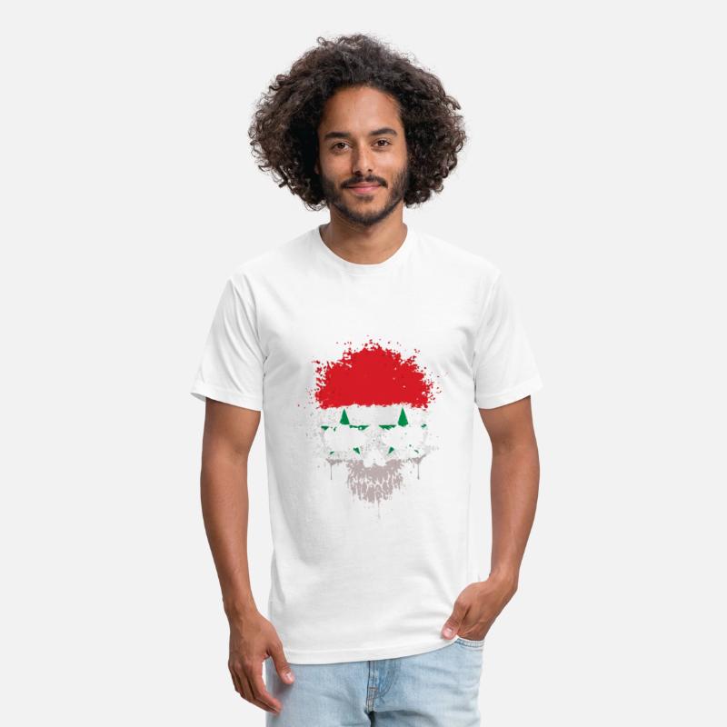 Chaotic Syrian Flag Splatter Skull You Want One