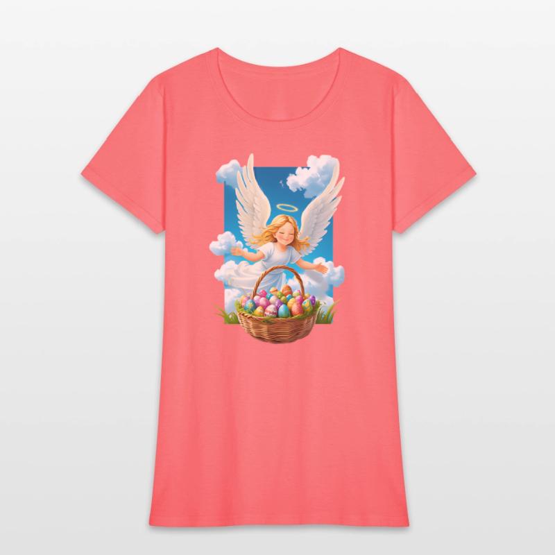 Charming & Joyful Easter Angel with Basket